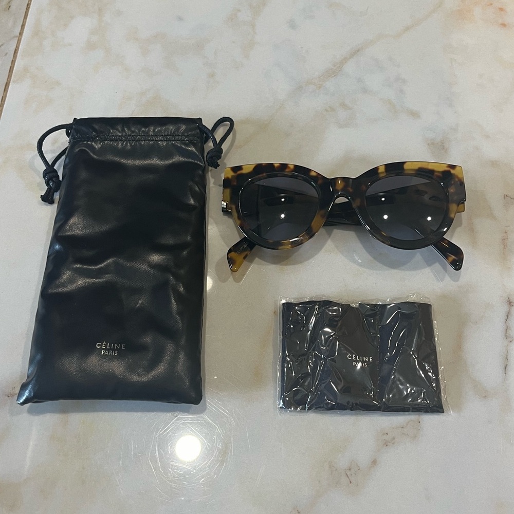 Celine Paris Havana cat eye sunglasses